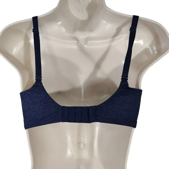Victorias Secret Perfect Shape Bra Women Size 32DD Heather Blue Underwire Padded - Picture 3 of 7